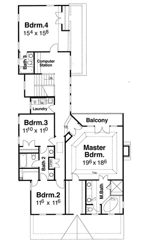 Second Floor image of Bedford- A House Plan